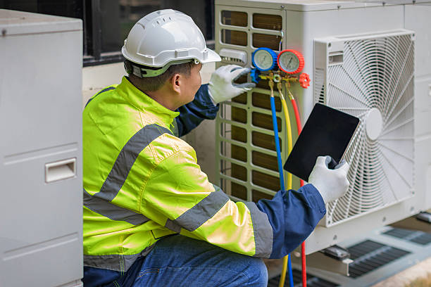 Professional Hvac Installation technician working in New Town, MA